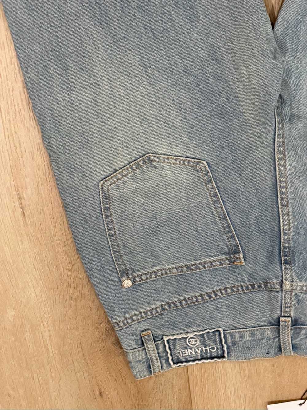 Chanel COCO Light Wash Women’s Straight Jeans - Picture 6 of 8